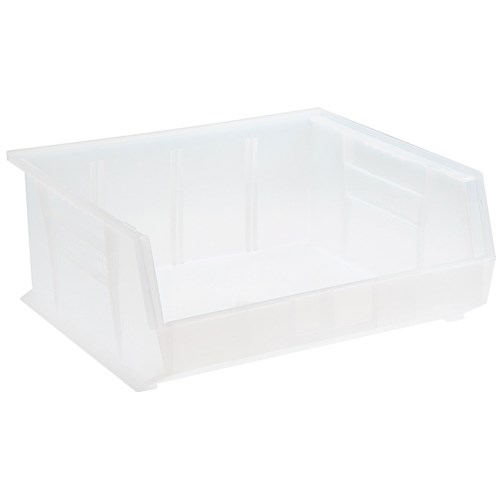 Quantum Storage Systems QUS250CL - Clear-View Series Ultra Hang & Stack Bin - 14.75" x 16.5" x 7" - Clear - 6/Carton