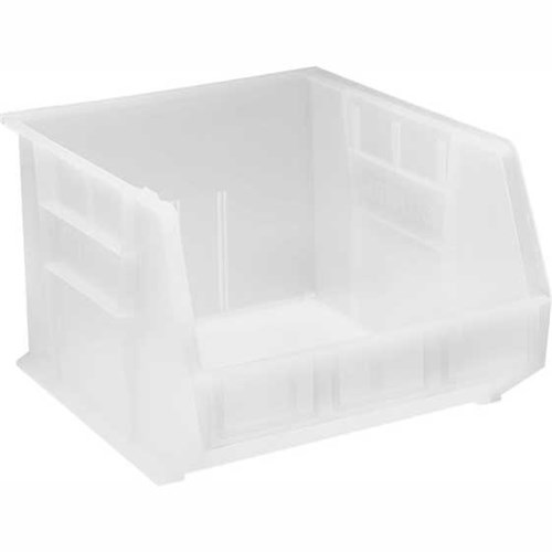 Quantum Storage Systems QUS270CL - Clear-View Series Ultra Hang & Stack Bin - 18" x 16.5" x 11" - Clear - 3/Carton