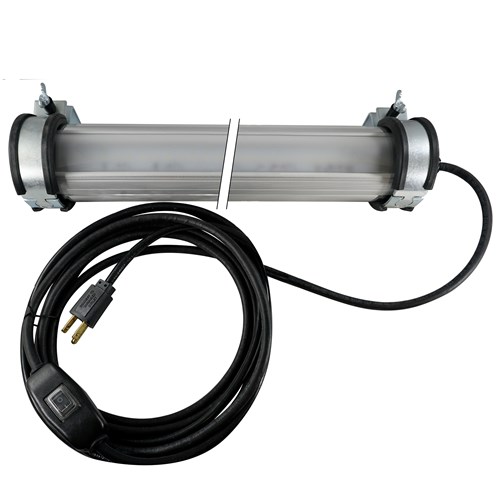 Waldmann R7E24NMSW RL70LE-24N LED Linear Tube Light - 120-277V - Acrylic - 17.5W - 5000K - with brackets - cord-set and inline switch (14.6")