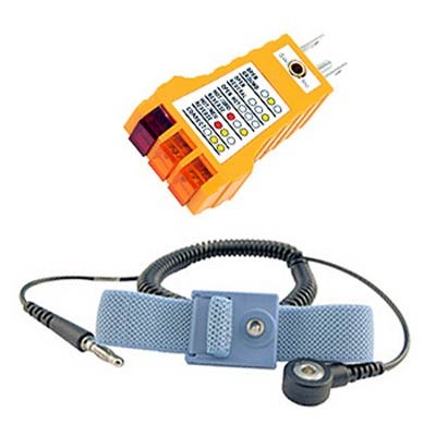 Static Solutions SP-102 - Ground Checker w/Ohm-Stat WS-1020 Wrist Strap