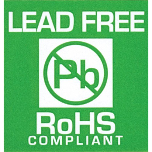 SCS ROHSLABEL - RoHS Lead Free "Pb Free" Label - 1.75" x 1.75" - 500/Roll