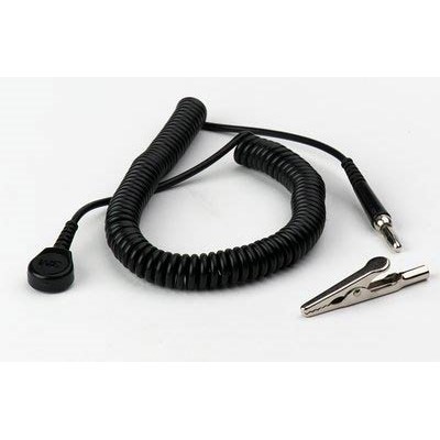 SCS 2220 - Wrist Strap Ground Cord w/Alligator Clip - 10'