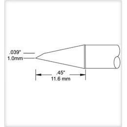 Metcal SFP-DRH610 - SFP Soldering & Rework Cartridge - Hoof - 1 x 11.6 mm