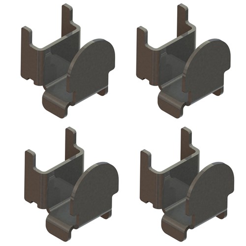 InterMetro Industries SMS SmartLever Replacement Shelf Mount Hooks - Bag of 4