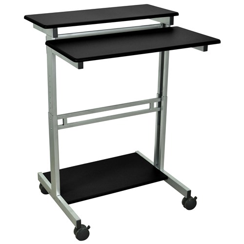 Luxor/H Wilson STANDUP-31.5-B - Standup Presentation Desk - 29" x 34" x 34"-46" - Black