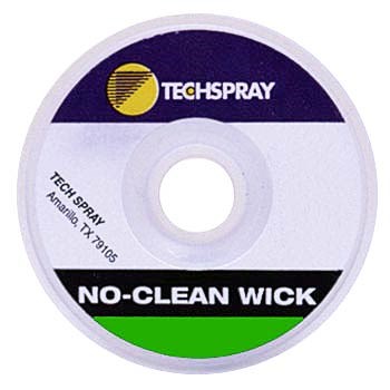 Techspray 1816-10F - No-Clean Desoldering Braid - 0.075" - 10' Spool - #3 Green