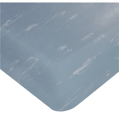 Wearwell 419.78x2x3AMBL - UltraSoft Tile-Top AM Marbleized PVC Surface Nitricell® Sponge Base Anti-Fatigue Mat - 2' x 3' - Blue