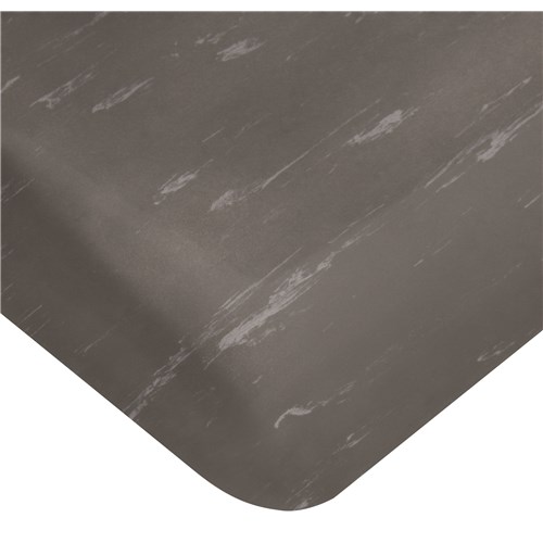 Wearwell 419.78x2x3AMCH - UltraSoft Tile-Top AM Marbleized PVC Surface Nitricell® Sponge Base Anti-Fatigue Mat - 2' x 3' - Charcoal