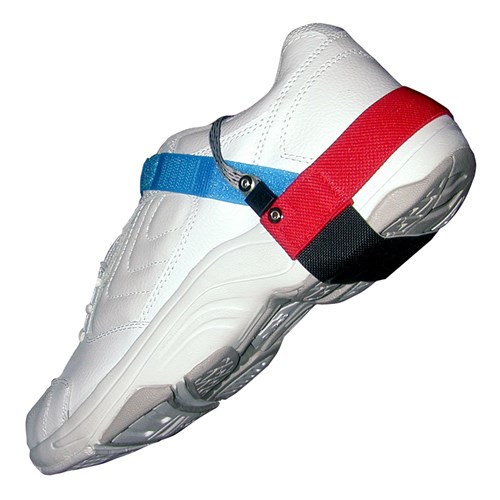 Transforming Technologies HG1590 - Heel Grounder - Velcro - 35 mm - 1 Meg - Blue/Red