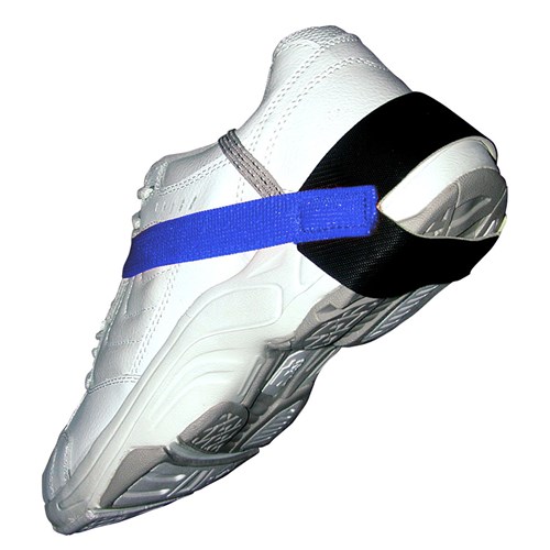 Transforming Technologies HG1360B - Stretch Hook & Loop Velcro Heel Grounder - 1 Meg - Blue Loop