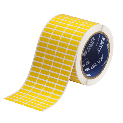 Brady THT-1-472-10-YL B-472 THT Label - 0.75" x 0.25" - Yellow - 10000/RL