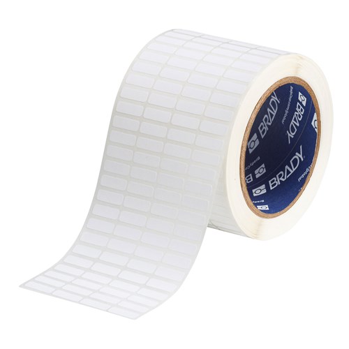 Brady THT-1-488-10 ThermaTab Label .75 x .25 - Wht Matte 10k/roll