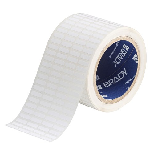 Brady THT-14-498-10 Thermal Transfer Label - B498 Repositionable Vinyl Cloth - .20" x .65" - 10K/Roll