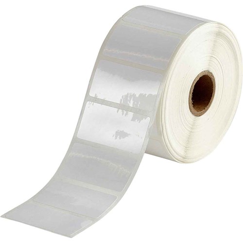 Brady THT-17-533-1.5-SC B-533 THT Label - 2" x 1" (50.8 mm x 25.4 mm) - Clear/White - 1500/RL