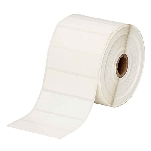 Brady THT-18-424-1.5-SC THT Label 3" x 1" - B424 General Purpose Paper - White - 1 - 500/Roll