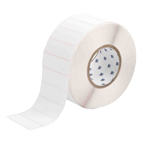 Brady THT-18-489-3 THT Label - 1" x 3" - B489 Ultra Aggressive Polyester - White - 3K/Roll