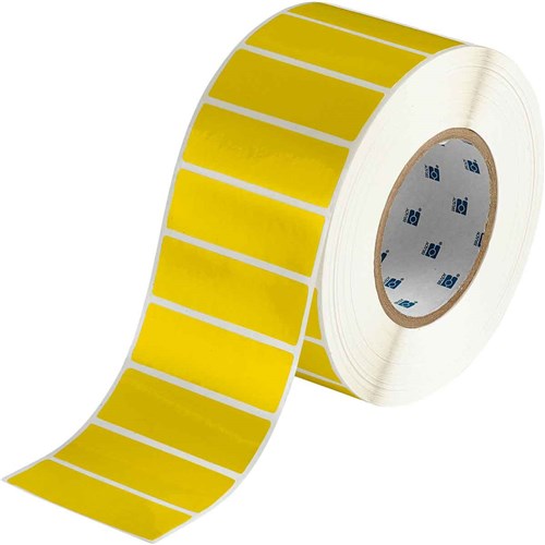 Brady THT-18-8591-3-YL B-8591 THT Label - 3.00" x 1.00" (76.20 mm x 25.40 mm) - Yellow - 3000/RL