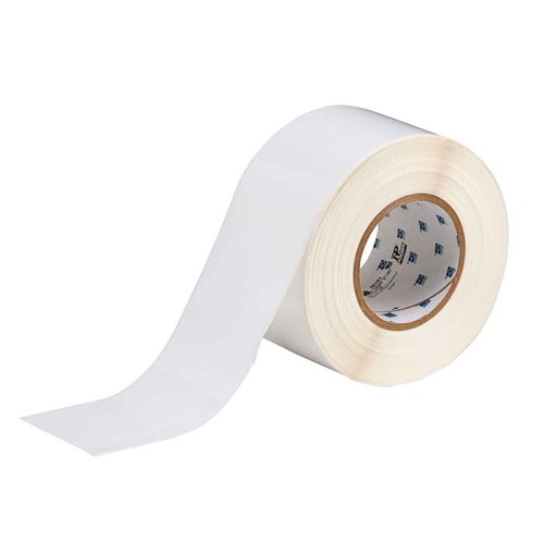 Brady THT-21-483 Thermal Transfer Label - 3" x 300' - Gloss White Polyester