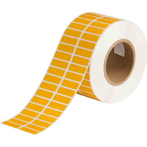 Brady THT-37-423-10-YL B-423 THT Label - 1.500" W x 0.500" H (38.10 mm W x 12.70 mm H) - Yellow - 10000/RL