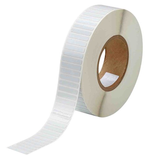 Brady THT-44-717-10 B-717 3" Core Electrostatic Dissipative 2 mil Polyimide Labels  - 0.25" H x 1.375" W - White - 10000/Roll