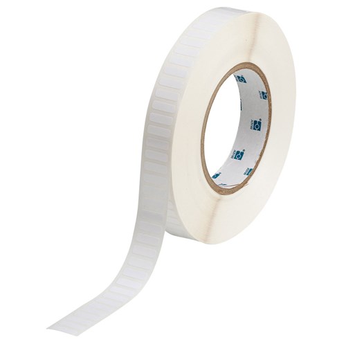 Brady THT-47-423-10 .65"W x .20"H White Poly Thermal Transfer Label - 10K/RL