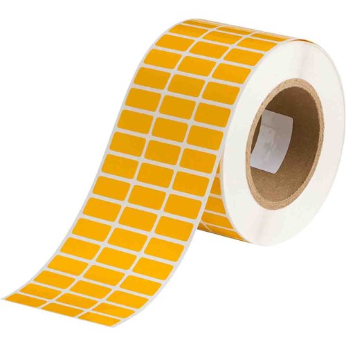 Brady THT-5-423-10-YL B-423 THT Label - 1.000" W x 0.500" H (25.40 mm W x 12.70 mm H) - Yellow - 10000/RL