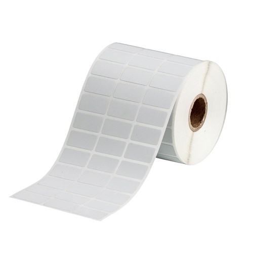 Brady THT-5-428-5-SC B-428 THT Label - 1.000" x 0.500" (25.40 mm x 12.70 mm) - Clear/White - 5000/RL