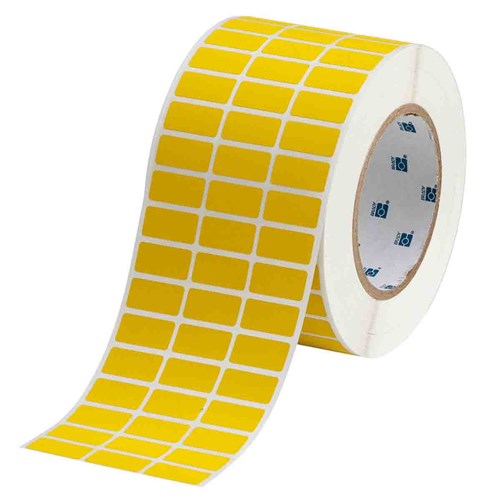 Brady THT-5-437-10-YL B-437 THT Label - 1.000" x 0.500" (25.40 mm x 12.70 mm) - Yellow - 10000/RL