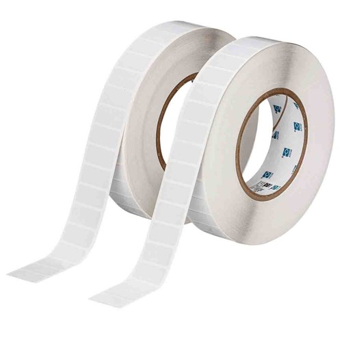 Brady THT-59-718-10 B-718 3" Core Electrostatic Dissipative 1 mil Polyimide Labels  - 0.5" H x 1" W - White - 2/Roll