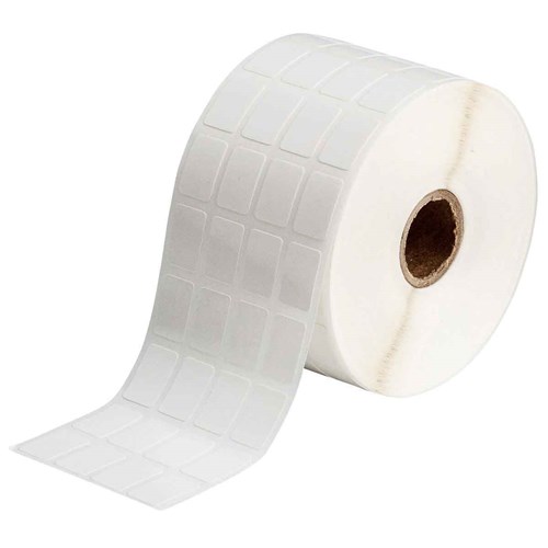 Brady THT-68-498-5-SC B-498 THT Label - 0.500" x 0.750" (12.70 mm x 19.05 mm) - Clear/White - 5000/RL