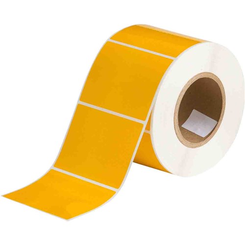 Brady THT-76-423-1-YL B-423 THT Label - 4.000" W x 3.000" H (101.60 mm W x 76.20 mm H) - Yellow - 1000/RL