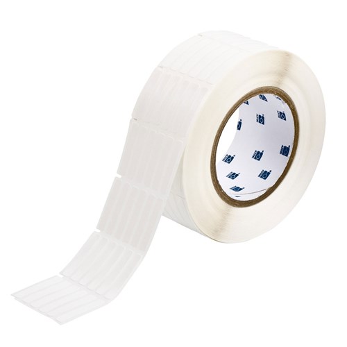 Brady THT-90-498-5 Label Thermal Transfer roll White Vinyl Cloth 0.25 in W x 1.437 in H B-498 - 5000 per roll