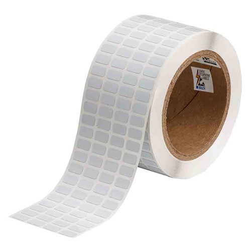 Brady THT-96-729-10 0.5" W x 0.275" H Thermal Transfer Label - B729 White - 10K/RL