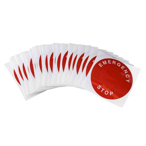 Brady THTEP-196-593RD B-593 THT Label - 2.36" Diameter (59.94 mm Diameter) - Red - 25/PK