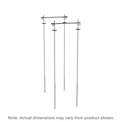 InterMetro Industries (Metro) TTA18C - Super Erecta Top-Track® High-Density Storage - Stationary Intermediate Unit Kit - Fits 18" Shelf Width - Chrome