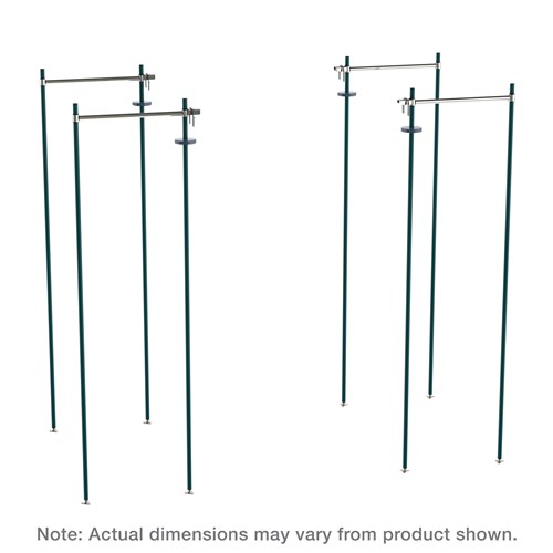 InterMetro Industries (Metro) TTE18K3 - Super Erecta Top-Track® High-Density Storage - Stationary End Unit Kit - Fits 18" Shelf Width - MetroSeal Green