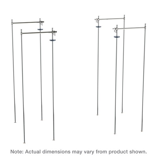 InterMetro Industries (Metro) TTE21C - Super Erecta Top-Track® High-Density Storage - Stationary End Unit Kit - Fits 21" Shelf Width - Chrome