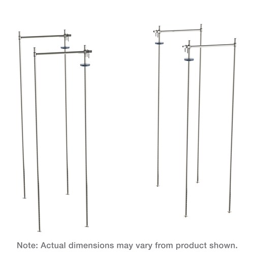 InterMetro Industries (Metro) TTE21S - Super Erecta Top-Track® High-Density Storage - Stationary End Unit Kit - Fits 21" Shelf Width- Stainless Steel