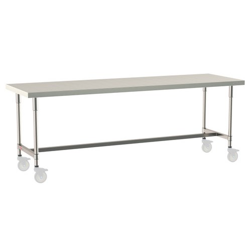 InterMetro Industries TWM3096SI-304-S TableWorx Mobile-Ready 30" x 96 " - 304 Surface - Stainless Steel I-Frame - All Stainless Steel Finish