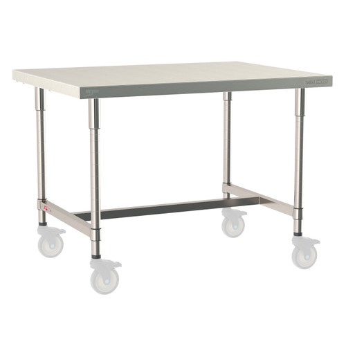 InterMetro Industries TWM3648SI-304-S TableWorx Mobile-Ready 36" x 48 " - 304 Surface - Stainless Steel I-Frame - All Stainless Steel Finish