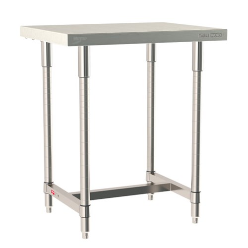 InterMetro Industries TWS2430SI-316-S TableWorx Stationary 24" x 30 " - 316 Surface - Stainless Steel I-Frame - All Stainless Steel Finish