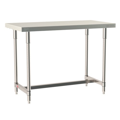 InterMetro Industries TWS2448SI-304-S TableWorx Stationary 24" x 48 " - 304 Surface - Stainless Steel I-Frame - All Stainless Steel Finish