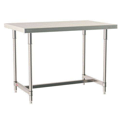 InterMetro Industries TWS3048SI-304-S TableWorx Stationary 30" x 48 " - 304 Surface - Stainless Steel I-Frame - All Stainless Steel Finish