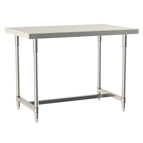 InterMetro Industries TWS3048SI-316-S TableWorx Stationary 30" x 48 " - 316 Surface - Stainless Steel I-Frame - All Stainless Steel Finish