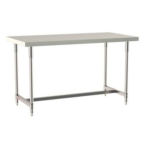 InterMetro Industries TWS3060SI-304-S TableWorx Stationary 30" x 60 " - 304 Surface - Stainless Steel I-Frame - All Stainless Steel Finish