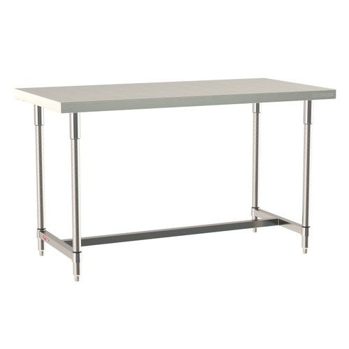 InterMetro Industries TWS3060SI-316-S TableWorx Stationary 30" x 60 " - 316 Surface - Stainless Steel I-Frame - All Stainless Steel Finish