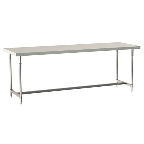 InterMetro Industries TWS3096SI-304-S TableWorx Stationary 30" x 96 " - 304 Surface - Stainless Steel I-Frame - All Stainless Steel Finish