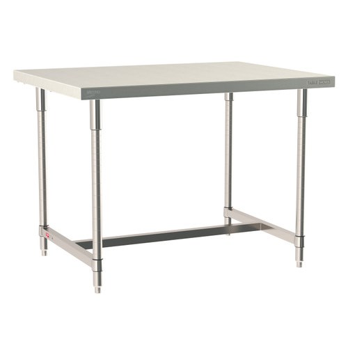 InterMetro Industries TWS3648SI-304-S TableWorx Stationary 36" x 48 " - 304 Surface - Stainless Steel I-Frame - All Stainless Steel Finish