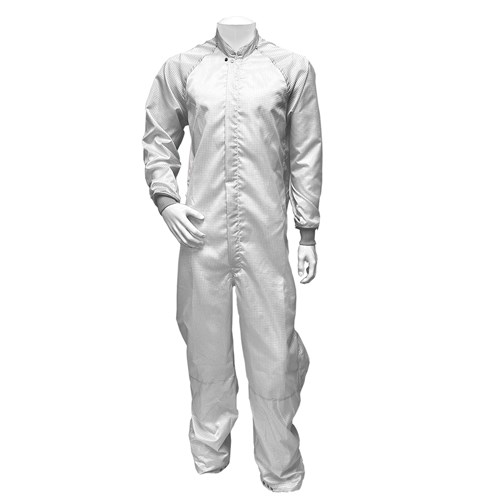 Transforming Technology TX40CRWH01 TX4000 ESD Cleanroom Apparel - Cleanroom Coverall- White- XS