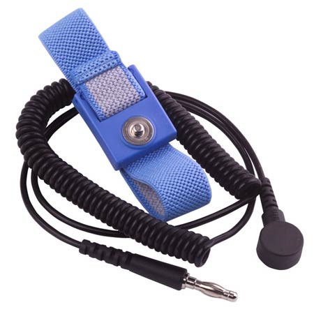 Transforming Technologies WB1839 - 10 mm Fabric Wrist Strap Set - 6' - Black/Blue